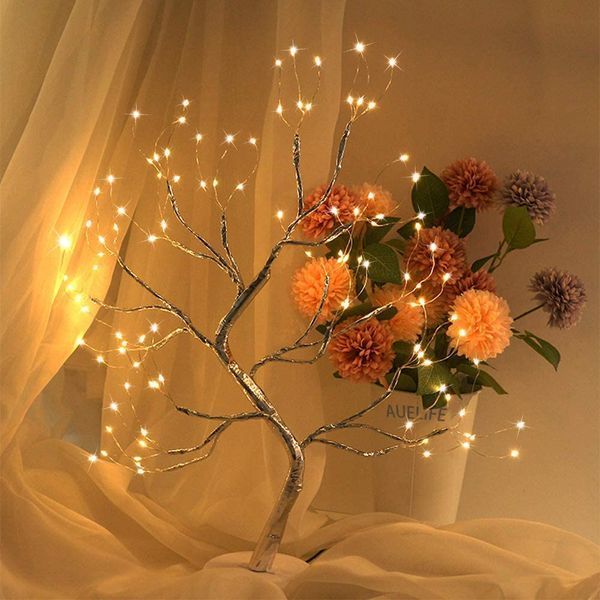 Настільний світильник DIY Auelife 108 Led дерево гірлянда Бонсай Auelife Тепле світло 2127623 фото