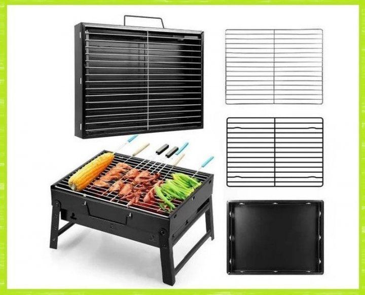 Портативний гриль TL-372 барбекю BBQ Grill Portable складний переносний мангал для дому дачі та туризму 228372 фото
