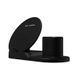 Швидка бездротова зарядка Qi Wireless Fast Charger 3 в 1 для телефону (док станція), чорна 569852001 фото 2