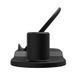 Швидка бездротова зарядка Qi Wireless Fast Charger 3 в 1 для телефону (док станція), чорна 569852001 фото 3
