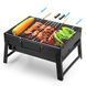 Портативний гриль TL-372 барбекю BBQ Grill Portable складний переносний мангал для дому дачі та туризму 228372 фото 3