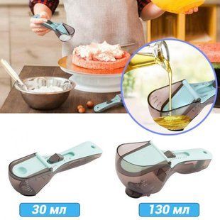 Регульовані пластикові мірні ложки 2 штуки Adjustable measuring spoon mu8873567 фото