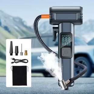 Автомобільний компресор 150PSI 12V, що перезаряджається, з Powerbank SW-201B SW-201B фото