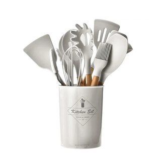 Набір кухонного приладдя силіконовий Kitchen Set RB-2239 білий (12 предметів) RB2239\7 фото