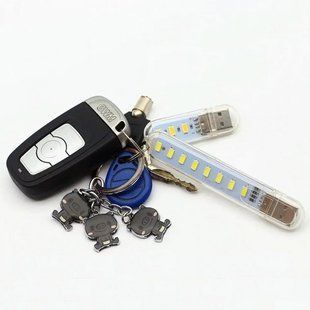 Мини фонарик на 16 светодиодов, USB лампа, LED светильник (холодный белый свет) Jam58421 фото