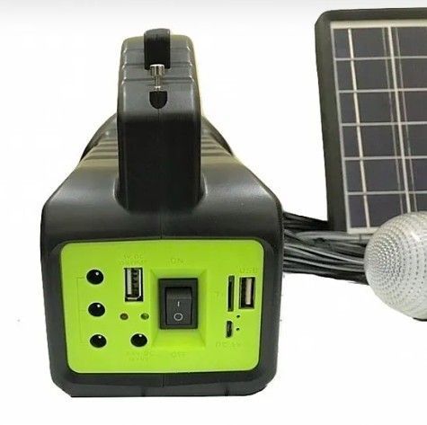 Портативна сонячна система GDLITE GD-2000А універсальна сонячна панель повербанк FM радіо OK 4235263 фото