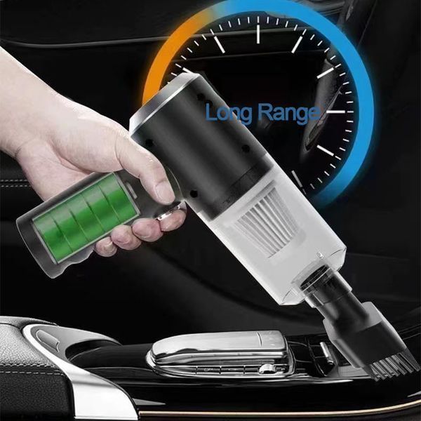 Автомобільний пилосос 120Вт, від USB + 3 насадки / Ручний пилосос AS-228 / Бездротовий пилосос для машини 2017862 фото