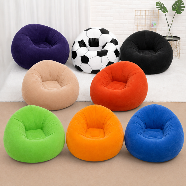 Надувне крісло-пуф Inflatable Sofa / Надувне крісло-мішок 110&times;110&times;85 см G6820 фото