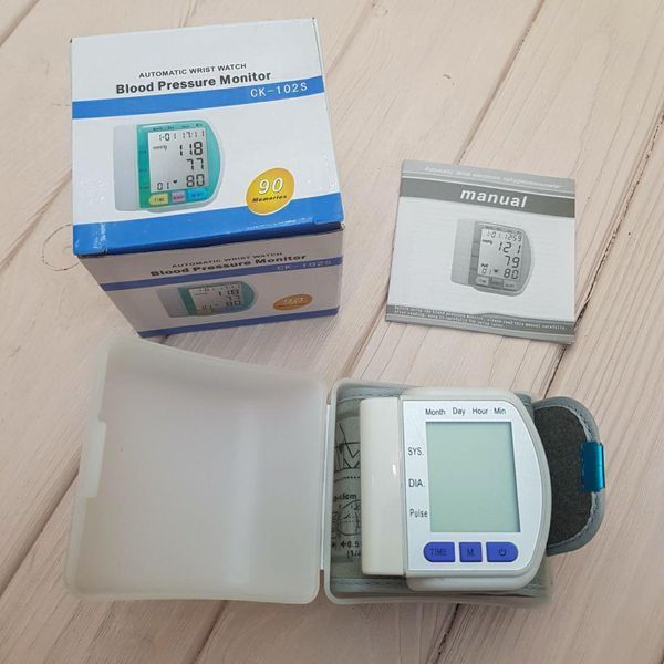 Автоматичний тонометр для вимірювання тиску пульсу на зап'ясті Blood Pressure Monitor CK-102S 2260010 фото