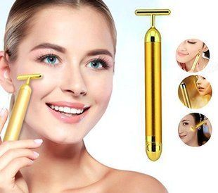 Іонний вібромасажер для обличчя Energy Beauty Bar REVOSKIN Gold pr3920404 фото