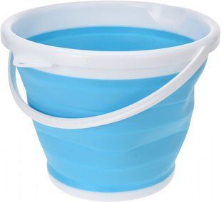 Складне відро Silicon Bucket 10арк., Туристичне відро, Силіконове відро pr55810 фото