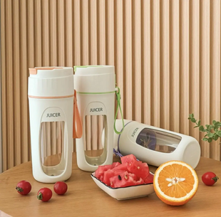 Блендер на акумуляторі для коктейлів та фрешів міні JUICER KS-FSV8 W14 M М16093 фото