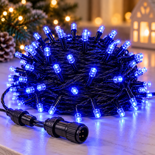 Наружная гирлянда-нить String-Lights 100L 3.3B, 10 м 100 LED Синий 2017751 фото