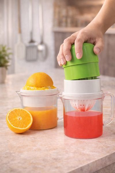 Портативний соковитискач для фруктів JUICER / Соковитискач для цитрусових з чашею 400мл XL-295 фото