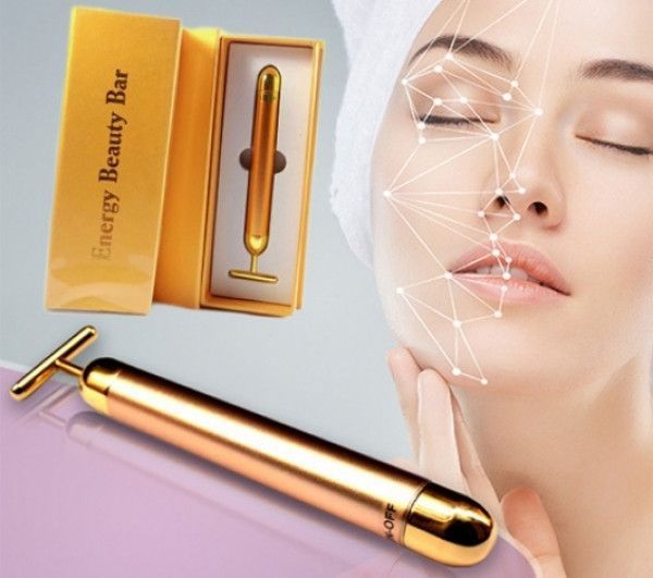 Іонний вібромасажер для обличчя Energy Beauty Bar REVOSKIN Gold pr3920404 фото