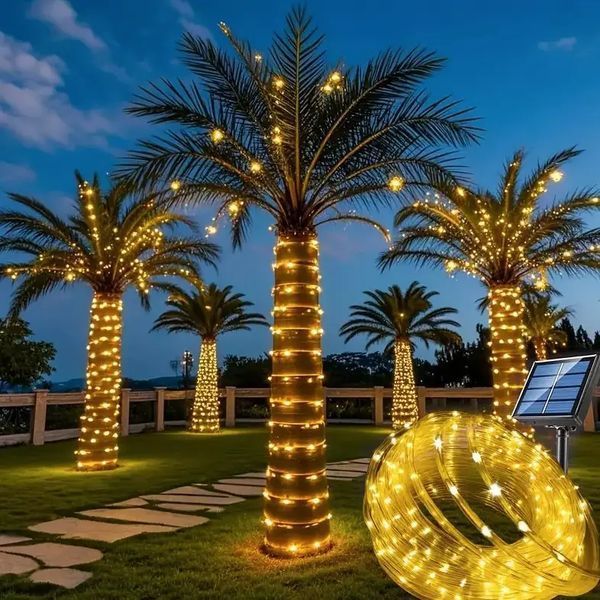 Світлодіодна гірлянда "Трубка" 10 м 100 LED, білий теплий LU993 фото