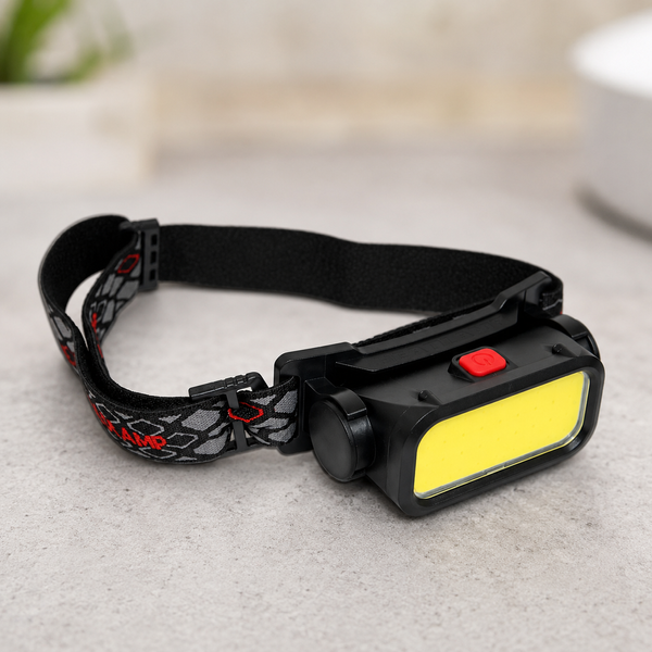 Налобний ліхтарик з білим та червоним світлом COB BL 008 / Ліхтар світлодіодний USB-C sp8773 фото