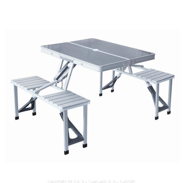Складаний алюмінієвий стіл для пікніка зі стільцями Picnic Table pr10006 фото