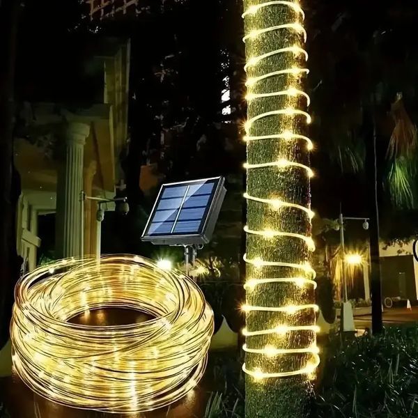 Світлодіодна гірлянда "Трубка" 10 м 100 LED, білий теплий LU993 фото