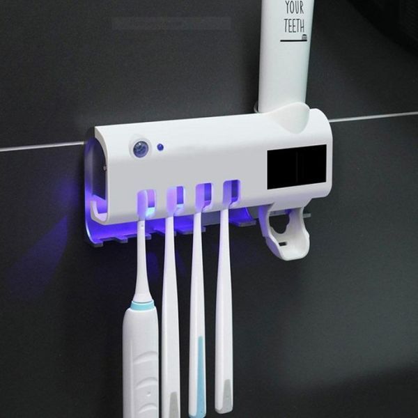 Тримач-диспенсер для зубної пасти та щіток Toothbrush sterilizer автоматичний 5090212113 фото
