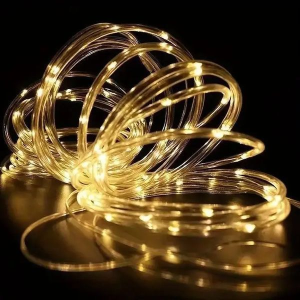 Світлодіодна гірлянда "Трубка" 10 м 100 LED, білий теплий LU993 фото
