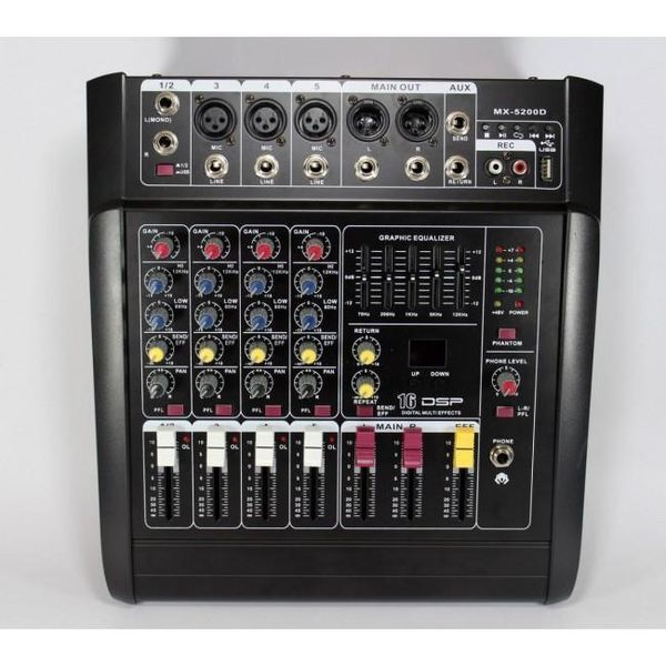 4-х канальний Bluetooth аудіо мікшер з USB Mixer BT 5300D/5200D 4ch sp2382 фото
