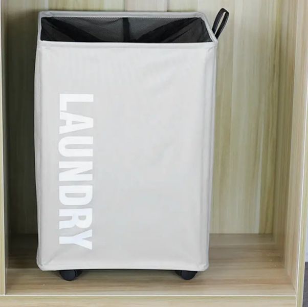 Тканинний кошик для білизни з ручками ROLLING BAG AND243, ящик для білизни 205243 фото