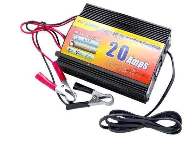 Зарядний пристрій акумулятора UKC Battery Charger 20A MA 1220A black sp54545 фото