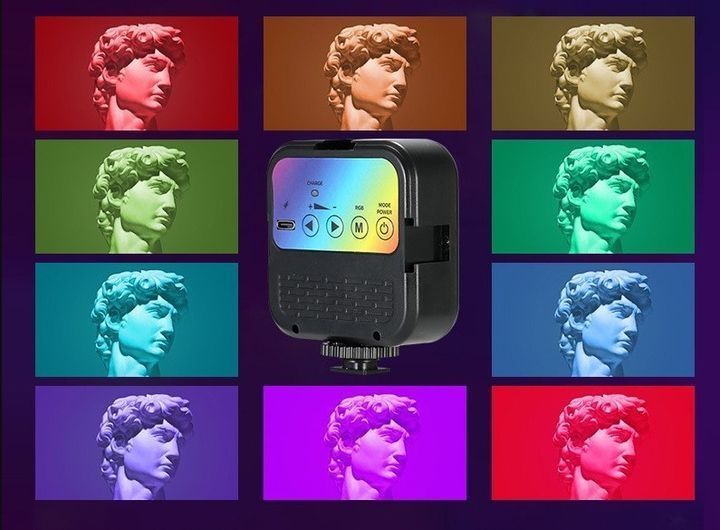 Студійна LED лампа WL-R1, 23000-7000K, освітлення для зйомки, RGB підсвічування M16451 фото