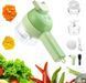 Ручний подрібнювач для овочів 4в1 Food Chopper / Електрична кухонна овочерізка / Міні блендер-слайсер 2124851 фото 2