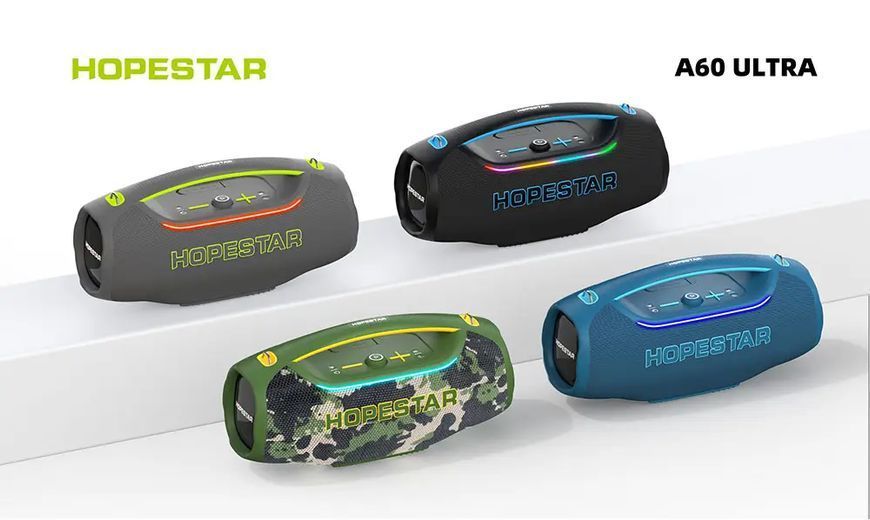 Колонка Bluetooth Hopestar A60 Ultra 450 Вт с микрофоном RGB, IPX6, 30000 мАч M17516 фото