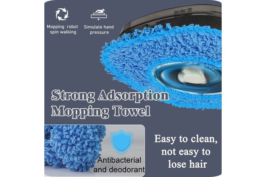 Миючий робот-пилосос INTELEGENT AUTOMATIC BRUSH MOPPER (22*22*6 см) Робот-пилосос для великого будинку M16381 фото