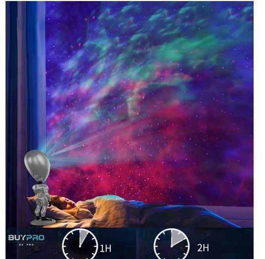 Багатобарвна лампа-проектор зоряного неба STAR PROJECTOR NIGHT LIGHT ALIENSUN D-tSLNL16 фото
