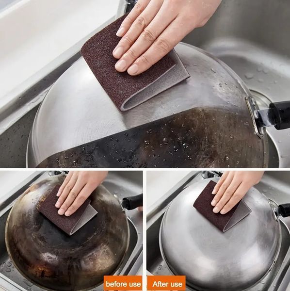 Абразивна губка для чищення посуду sandpaper AND-5599 2054813 фото