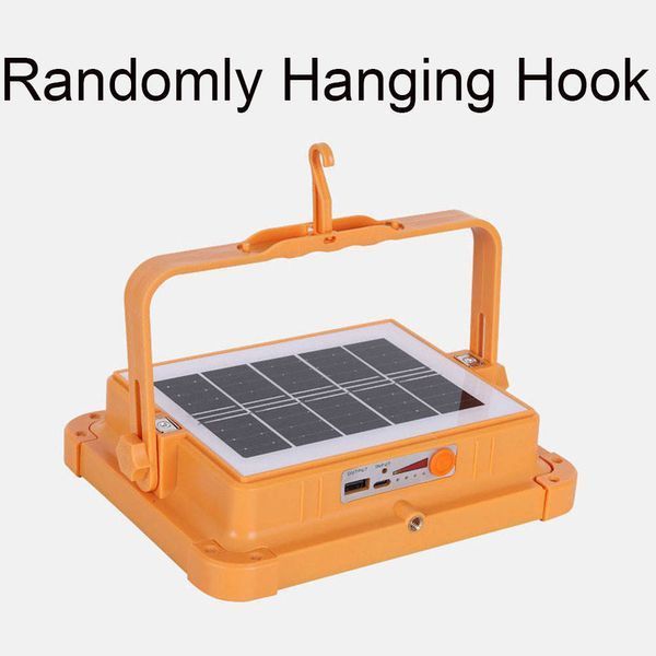 Аккумуляторный прожектор PowerBank с солнечной панелью / Светодиодный Solar LED фонарь 2400mAh 2019937 фото