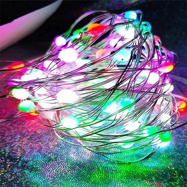 Новорічна розумна світлодіодна гірлянда Encora Xmas Lights, 100LED, 10М з керуванням через Bluetooth 2124077 фото