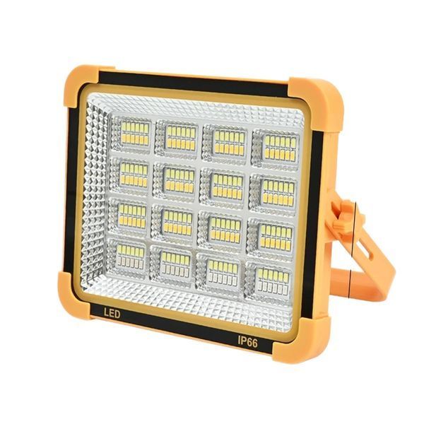 Аккумуляторный прожектор PowerBank с солнечной панелью / Светодиодный Solar LED фонарь 2400mAh 2019937 фото