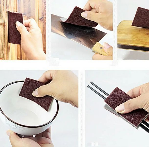 Абразивна губка для чищення посуду sandpaper AND-5599 2054813 фото