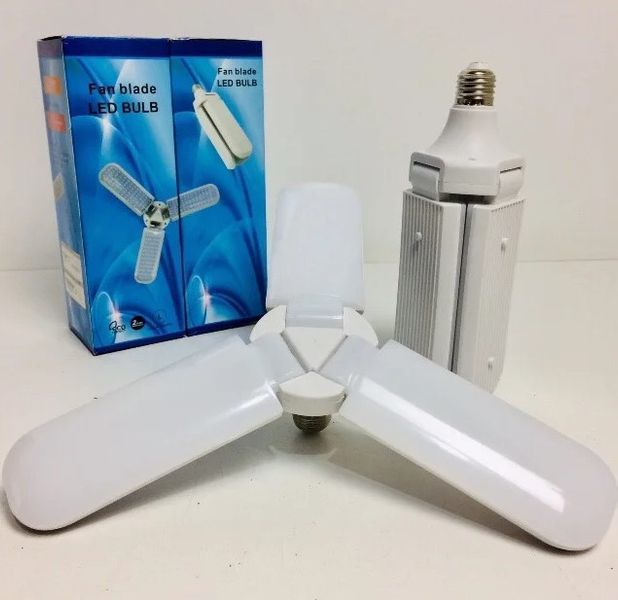 Світлодіодна лампа Fan Blade Led 45W E27 потрійна у формі вентилятора G520130 фото