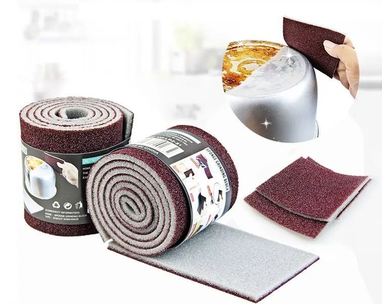 Абразивна губка для чищення посуду sandpaper AND-5599 2054813 фото