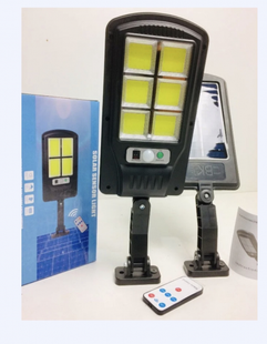 Вуличний ліхтар на стовп із пультом на сонячних батареях Solar Light НА 6 ЛАМП 10512 фото