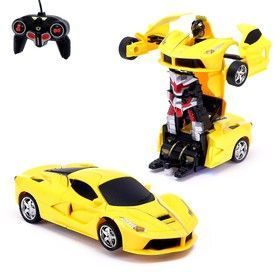 Синій Машинка трансформер Автобот Lamborghini Robot Car на радіокеруванні 2в1 OS01245102\2 фото