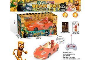Машинка радіокерована Italian Brain Rot - Deluxe R/C Car "Tung Tung Tung Sahur" G6079 фото