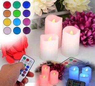 Світлодіодні свічки з пультом керування Luma Candles Люма Кендлес (electronic candle) 5096321 фото