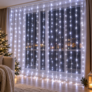 Гірлянда водоспад Curtain-Lights Itrains 3&times;1,5 м Холодний білий 2017799/1 фото