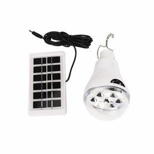 Лампа світлодіодна акумуляторна VHG CL-028 із сонячною панеллю 10Вт 5600K 6В Led Solar Emergency Bulb(8423) sp524120 фото