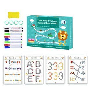 Розвиваюча книга Монтесорі Busy Book пиши-прай Stroke Line dot to dot 30 аркушів (60 завдань), від 2 років MA-331 фото