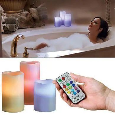 Світлодіодні свічки з пультом керування Luma Candles Люма Кендлес (electronic candle) 5096321 фото
