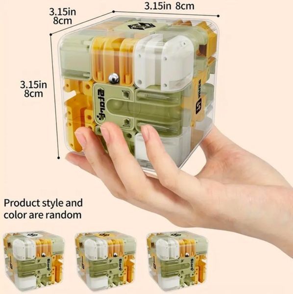 Головоломка лабіринт у формі куба 3D MA803 фото