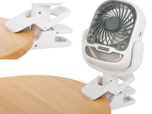 Настільний вентилятор, зволожувач повітря з роз'ємом, USB RGB 2в1 141452 фото